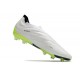 Crampons adidas Copa Pure.1 FG Blanc Noir Citron Lucide
