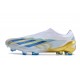 Chaussure adidas X CRAZYFAST.1 LL FG Blanc Bleu Or