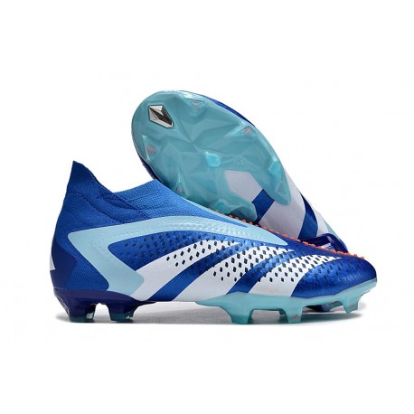 adidas Predator Accuracy+ FG Chaussure Bleu Blanc
