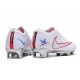 Nike Air Zoom Mercurial Vapor 15 Elite FG Blanc Rouge