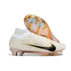 Nike Air Zoom Mercurial Superfly Elite IX FG Blanc Or Noir