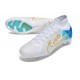 Nike Air Zoom Mercurial Superfly Elite IX FG Blanc Bleu Or