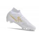 Nike Air Zoom Mercurial Superfly Elite IX FG Blanc Bleu Or
