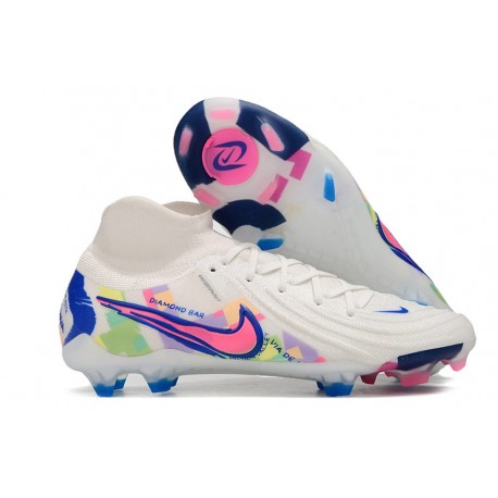 Nike Phantom Luna 2 Elite FG Blanc Bleu Rose