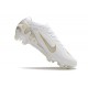 Nike Air Zoom Mercurial Vapor 15 Elite FG Blanc Argent Or