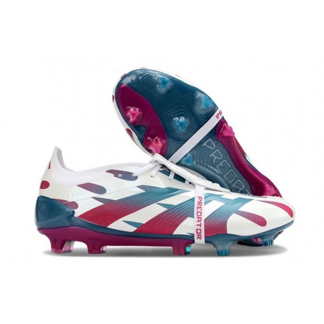 Chaussure adidas Predator Elite FT FG Blanc Rouge Bleu