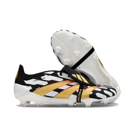Chaussure adidas Predator Elite FT FG Noir Blanc Or