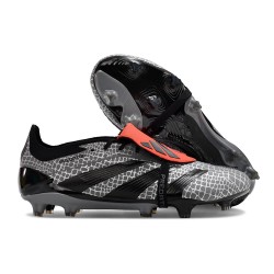 adidas Predator 2024 Elite Tongue FG Noir Gris Rouge