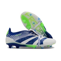 adidas Predator 2024 Elite Tongue FG Blanc Bleu Vert