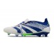 adidas Predator 2024 Elite Tongue FG Blanc Bleu Vert