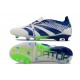 adidas Predator 2024 Elite Tongue FG Blanc Bleu Vert