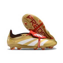 adidas Predator 2024 Elite Tongue FG Or Blanc Rouge