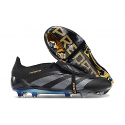 adidas Predator 2024 Elite Tongue FG Noir Carbone Or Métallique