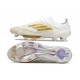 Chaussure adidas F50+ Elite FG Day Spark - Blanc Doré