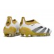 Crampons adidas Predator Elite Laceless FG Blanc Or Argent