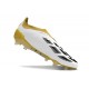 Crampons adidas Predator Elite Laceless FG Blanc Or Argent