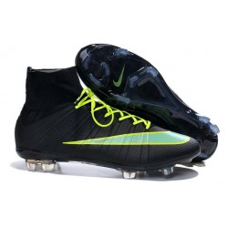 Nike Crampons de Foot Nouveau Mercurial Superfly FG Noir Vert