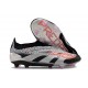 Crampons adidas Predator Elite Laceless FG Noir Argent Rose