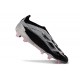 Crampons adidas Predator Elite Laceless FG Noir Argent Rose
