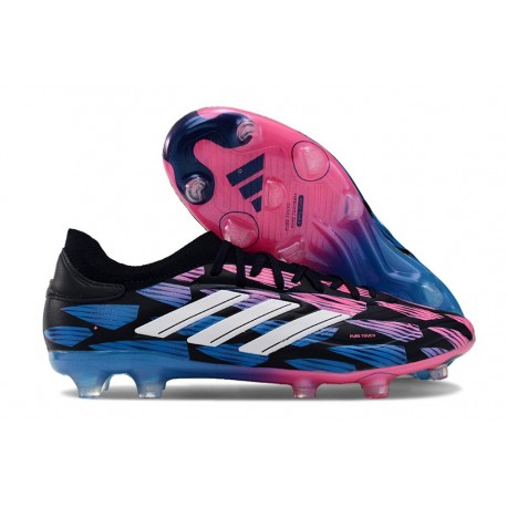 adidas Copa Pure 2+ Elite FG Cuir Encre Légende Blanc Ftwr Rose Solaire