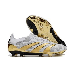 adidas Predator Elite FG Neuf Or Blanc Gris