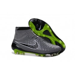 Crampon de Football Nouvelles 2015 Nike Magista Obra FG Gris Noir Vert