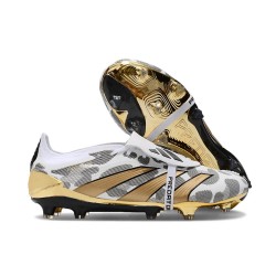 adidas Predator 2024 Elite Tongue FG Blanc Or Gris