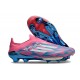 adidas F50+ Gazon Naturel FG Bleu Solaire Blanc Ftwr Rose