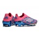 adidas F50+ Gazon Naturel FG Bleu Solaire Blanc Ftwr Rose
