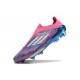adidas F50+ Gazon Naturel FG Bleu Solaire Blanc Ftwr Rose