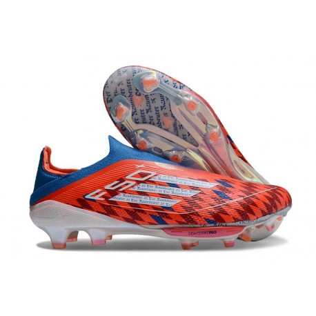 adidas F50+ Gazon Naturel FG Rouge Blanc Bleu