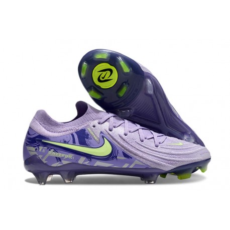 Nike Phantom Luna 2 Elite Low FG Neuf Violet Agate Volt Très Pâle