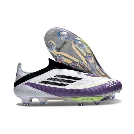 adidas F50+ Gazon Naturel FG X Messi Blanc Ftwr Noir Violet Uni