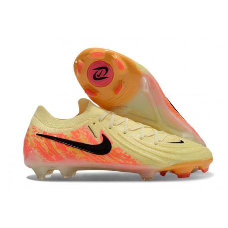 Nike Phantom Luna 2 Elite Low FG Neuf Jaune Orange Noir
