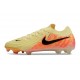 Nike Phantom Luna 2 Elite Low FG Neuf Jaune Orange Noir