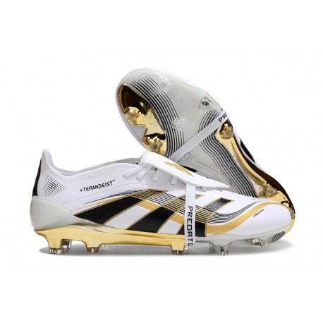adidas Predator 2025 Elite FT FG Blanc Ftwr Or Métallique