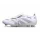 adidas Predator 2025 Elite FT FG Blanc Argent Métallique Royal Vif