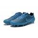 Crampons de Football Neuf Nike Magista Opus FG ACC Bleu Noir