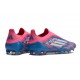 Adidas F50 Elite Sans Lacets FG Neuf Bleu Solaire Blanc Ftwr Rose