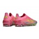 Adidas F50 Elite Sans Lacets FG Neuf Rose Jaune Amarillo