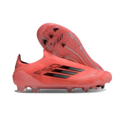 Adidas F50 Elite Sans Lacets FG Neuf Orange Noir