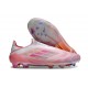 Adidas F50 Elite Sans Lacets FG Neuf Rose Blanc
