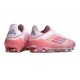 Adidas F50 Elite Sans Lacets FG Neuf Rose Blanc