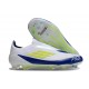 Adidas F50 Elite Sans Lacets FG Neuf Blanc Jaune Solaire Bleu Lucide