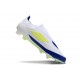 Adidas F50 Elite Sans Lacets FG Neuf Blanc Jaune Solaire Bleu Lucide