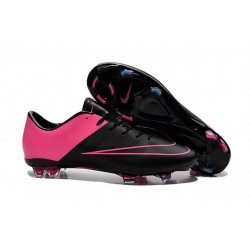 Crampons Football Nike Mercurial Vapor X FG Homme Noir Rose