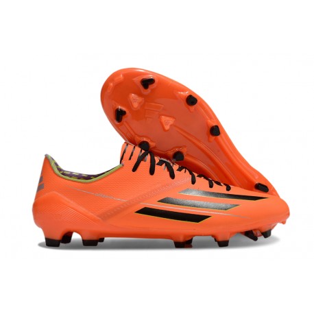 Crampons Adidas F50 Elite FG Orange Noir