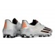 Crampons Adidas F50 Elite FG Argent Noir