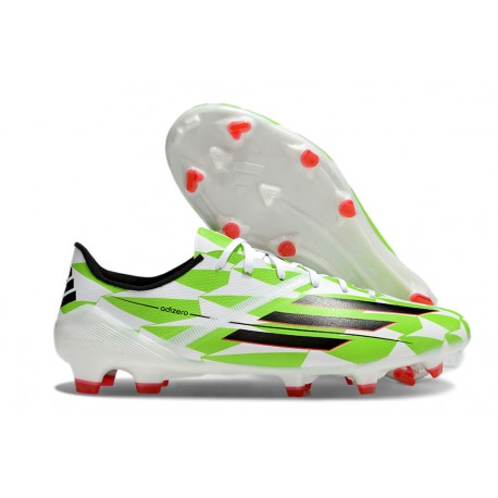 Crampons Adidas F50 Elite FG Vert Noir Blanc