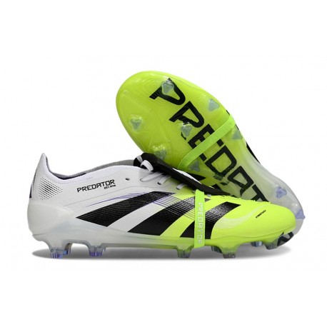 adidas Predator 2025 Elite FT FG Blanc Noir Citron Lucid